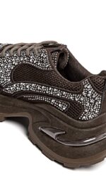 Baskets femme marron choco à strass – Style sport chic TPGK