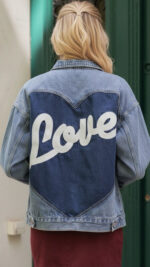 Veste en jean Love pour femme – casual chic toutes saisons
